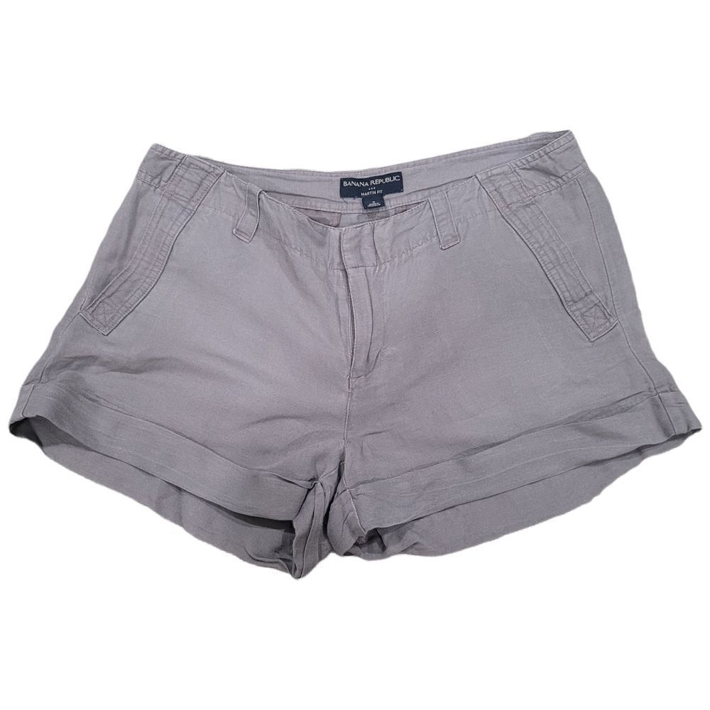 Banana Republic grey linen shorts